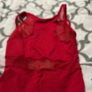 Vibrant Red Kids Bodysuit